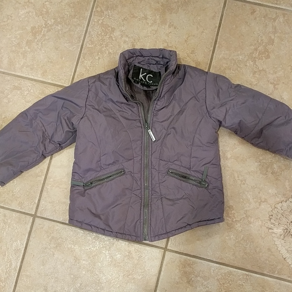 Muted purple nylon girls coat